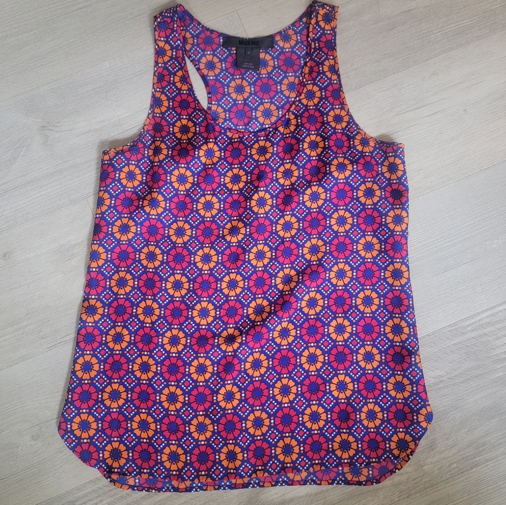 Miss Wu Jason Wu Sleeveless Tank Top 100% Silk